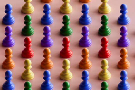 rainbow pawns