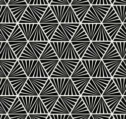 Vector monochrome geometric pattern in simple graphic design. Fashion trendy geometry.