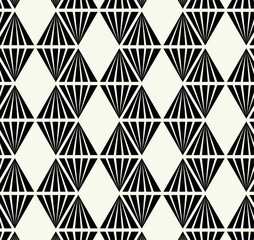 Fototapeta premium Vector monochrome geometric pattern in simple graphic design. Fashion trendy geometry.