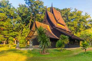 Temple in the Baan Dam Museum (Black House) in Chiang Rai province, Thailand