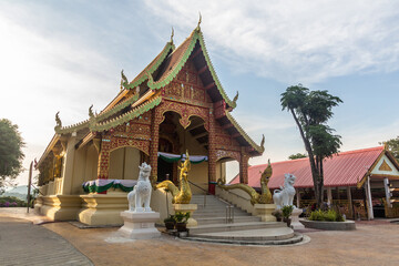 Fototapeta na wymiar Wat Phra That Doi Chom Thong temple in Chiang Rai, Thailand