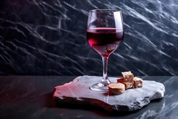 glass of red wine, generative ai