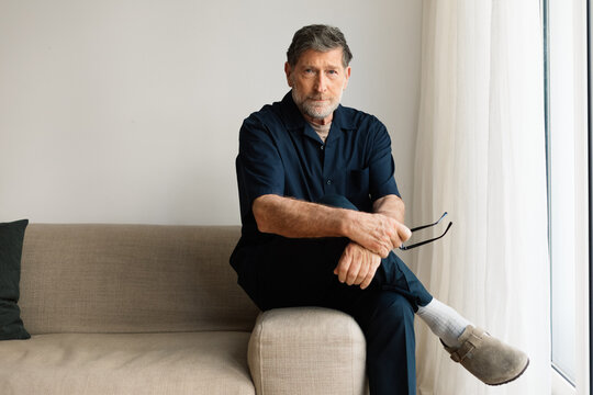 Good-looking Senior Man at Home - Powered by Adobe