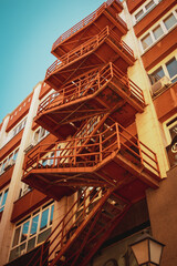 Fototapeta premium Zigzag stairs