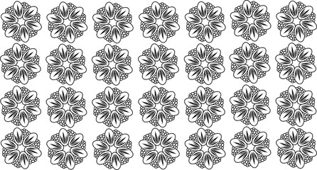 pattern with black and white circles