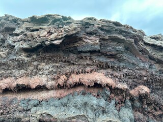 Roca volcánica en Timanfaya, Lanzarote, Canarias