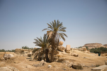 Beautiful view of the Temple of Umm Ubayd in Siwa Oasis, Egypt