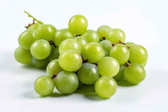 juicy grapes on a white background
