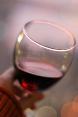 glass of red wine