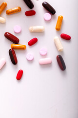 pharmaceutical medicine pills, vitamins and pain killers 