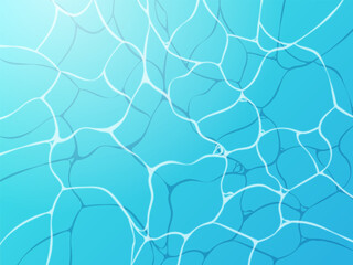 海やプールなど水面のイメージ_ベクターイラスト