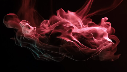 Obraz premium Abstract digital smoke on isolated background. Fog or steam texture overlays.