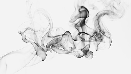 Fototapeta na wymiar Abstract digital smoke on isolated background. Fog or steam texture overlays.