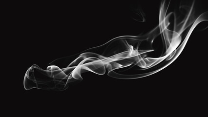 Abstract digital smoke on isolated background. Fog or steam texture overlays.
