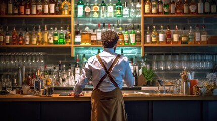 bar owner managing the establishment generative ai