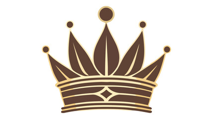 Crown Icon in trendy flat style isolated on white background. Vector illustration