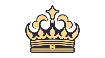 Crown Icon in trendy flat style isolated on white background. Vector illustration