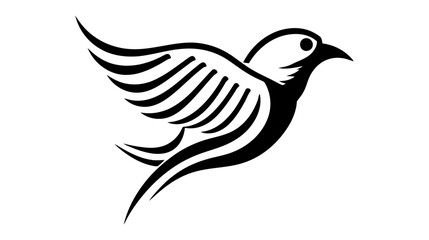 Flying Wings Bird Logo abstract design vector template. Vector illustration.