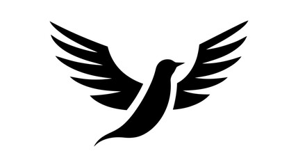 Obraz premium Flying Wings Bird Logo abstract design vector template. Vector illustration.
