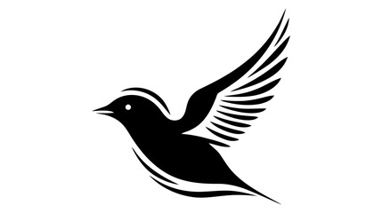 Flying Wings Bird Logo abstract design vector template. Vector illustration.