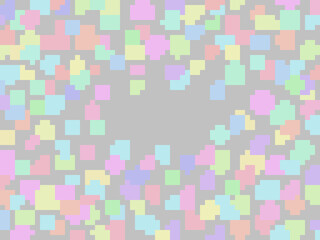 ペールトーンのドット絵背景