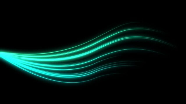electric neon flow line background neon laser data transfer volna effect
