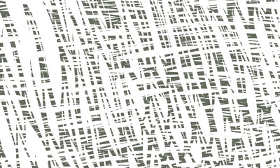 Abstract pattern of white ragged lines on a khaki background. Composition in the form of an arbitrary two-color texture. Vector illustration, EPS 10. Copy space.
