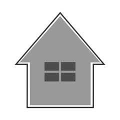 Fototapeta na wymiar Simple house symbol and home vector icon sign.