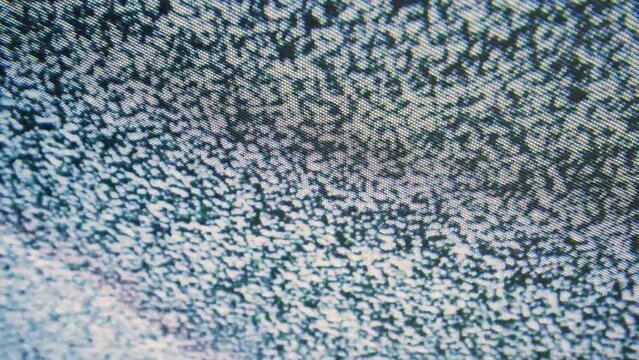 Static tv noise, old tv screen glitches interference, tilted wavy angle, pixelated texture.
