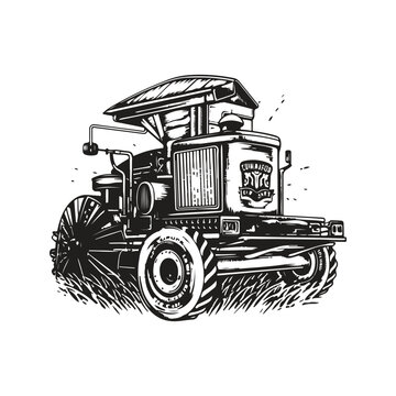 recommend clip art: combine, vintage logo line art concept black and white color, hand drawn illustration