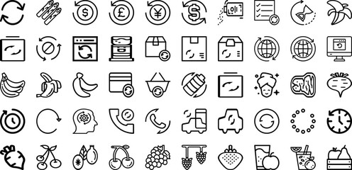 Set Of Fresh Icons Collection Isolated Silhouette Solid Icons Including Air, Wind, Design, Background, Vector, Illustration, Fresh Infographic Elements Logo Vector Illustration