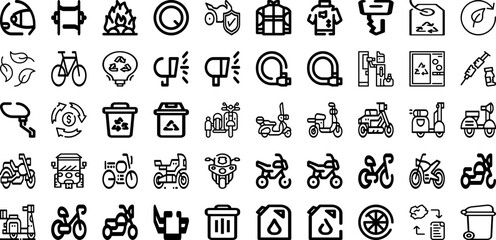 Set Of Cycle Icons Collection Isolated Silhouette Solid Icons Including Sport, Race, Cyclist, Bicycle, Road, Cycle, Bike Infographic Elements Logo Vector Illustration