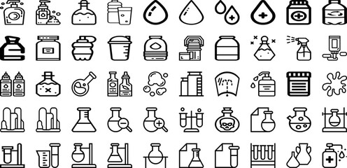 Set Of Liquid Icons Collection Isolated Silhouette Solid Icons Including Shape, Background, Vector, Liquid, Design, 3D, Abstract Infographic Elements Logo Vector Illustration
