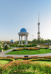 Scenic rotunda at the Memorial Shakhidlar Hotirasi complex