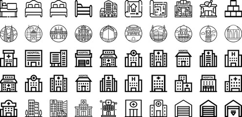 Set Of Build Icons Collection Isolated Silhouette Solid Icons Including Work, Concept, Design, Development, Business, Build, Vector Infographic Elements Logo Vector Illustration