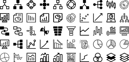 Set Of Diagram Icons Collection Isolated Silhouette Solid Icons Including Business, Chart, Template, Element, Diagram, Vector, Presentation Infographic Elements Logo Vector Illustration
