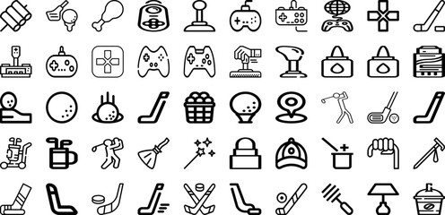 Set Of Stick Icons Collection Isolated Silhouette Solid Icons Including White, Vector, Object, Wooden, Wood, Isolated, Stick Infographic Elements Logo Vector Illustration