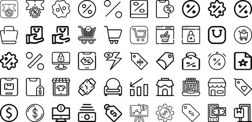 Fototapeta na wymiar Set Of Commerce Icons Collection Isolated Silhouette Solid Icons Including Business, Internet, Online, Retail, Web, Store, Technology Infographic Elements Logo Vector Illustration
