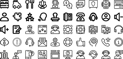 Fototapeta na wymiar Set Of Service Icons Collection Isolated Silhouette Solid Icons Including Office, Customer, Person, Support, Call, Service, Business Infographic Elements Logo Vector Illustration