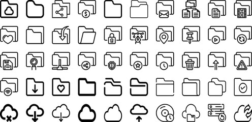 Set Of Storage Icons Collection Isolated Silhouette Solid Icons Including Storage, System, Technology, Energy, Business, Unit, Container Infographic Elements Logo Vector Illustration