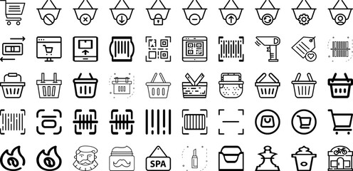 Set Of Shop Icons Collection Isolated Silhouette Solid Icons Including Buy, Promotion, Discount, Business, Store, Shop, Sale Infographic Elements Logo Vector Illustration
