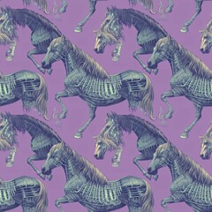 Windup unicorn tile pattern