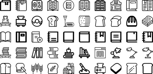 Set Of Read Icons Collection Isolated Silhouette Solid Icons Including Read, Girl, People, Person, Education, Book, Literature Infographic Elements Logo Vector Illustration