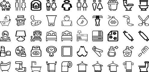 Set Of Room Icons Collection Isolated Silhouette Solid Icons Including Wall, Living, Design, Modern, Room, Apartment, Home Infographic Elements Logo Vector Illustration