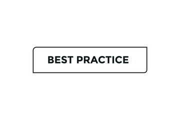 Best practice button web banner templates. Vector Illustration