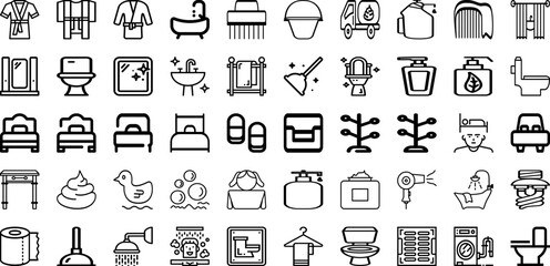Set Of Room Icons Collection Isolated Silhouette Solid Icons Including Apartment, Wall, Design, Living, Home, Modern, Room Infographic Elements Logo Vector Illustration