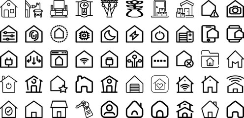 Set Of Home Icons Collection Isolated Silhouette Solid Icons Including Laptop, Home, Business, Work, Woman, Computer, Lifestyle Infographic Elements Logo Vector Illustration