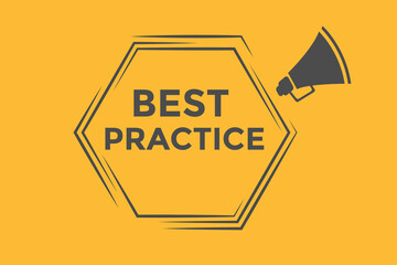 Best practice button web banner templates. Vector Illustration