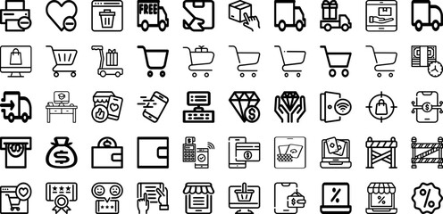 Set Of Line Icons Collection Isolated Silhouette Solid Icons Including Abstract, Design, Element, Illustration, Background, Vector, Line Infographic Elements Logo Vector Illustration