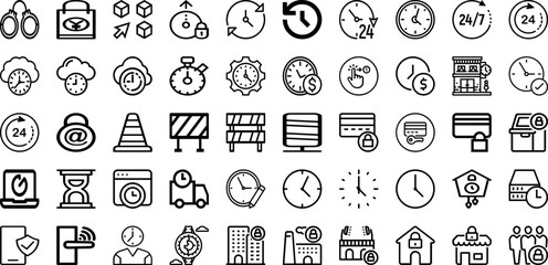 Set Of Lock Icons Collection Isolated Silhouette Solid Icons Including Icon, Safety, Protection, Vector, Lock, Safe, Privacy Infographic Elements Logo Vector Illustration